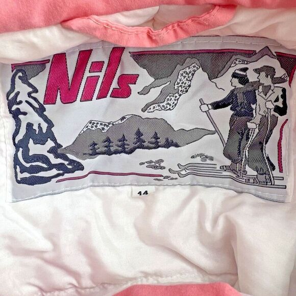 Vintage‎ NILS Kiersten Womens Pink Size 14 Skiwear Ski Suit Jacket - Picture 8 of 12